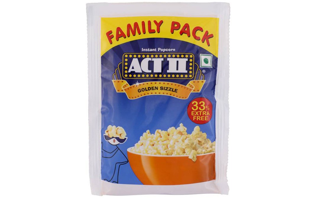 Act II Golden Sizzle Popcorn Family   Pack  120 grams
